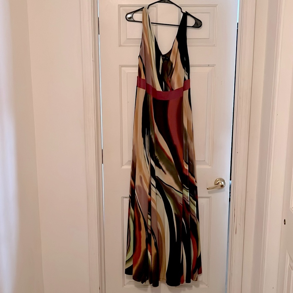 Beautiful full length multicolored maxi dress.